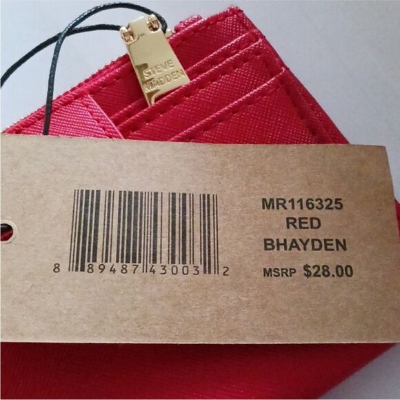 NWT Steve Madden Red Bhayden wallet - Picture 4 of 6